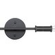 preview thumbnail 2 of 1, Modern Bulb 2-light Matte Black Vanity Mirror Light