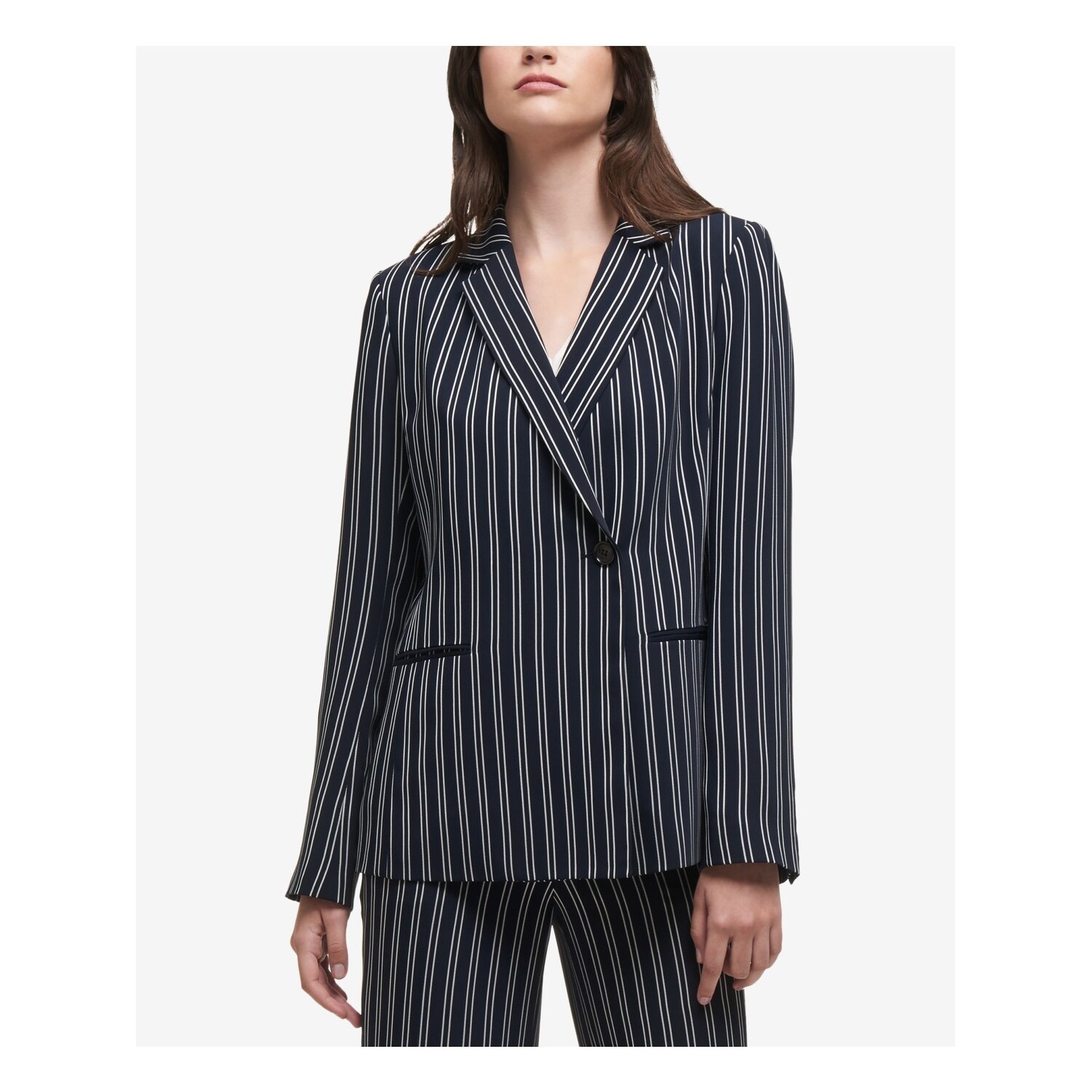 black striped blazer outfit