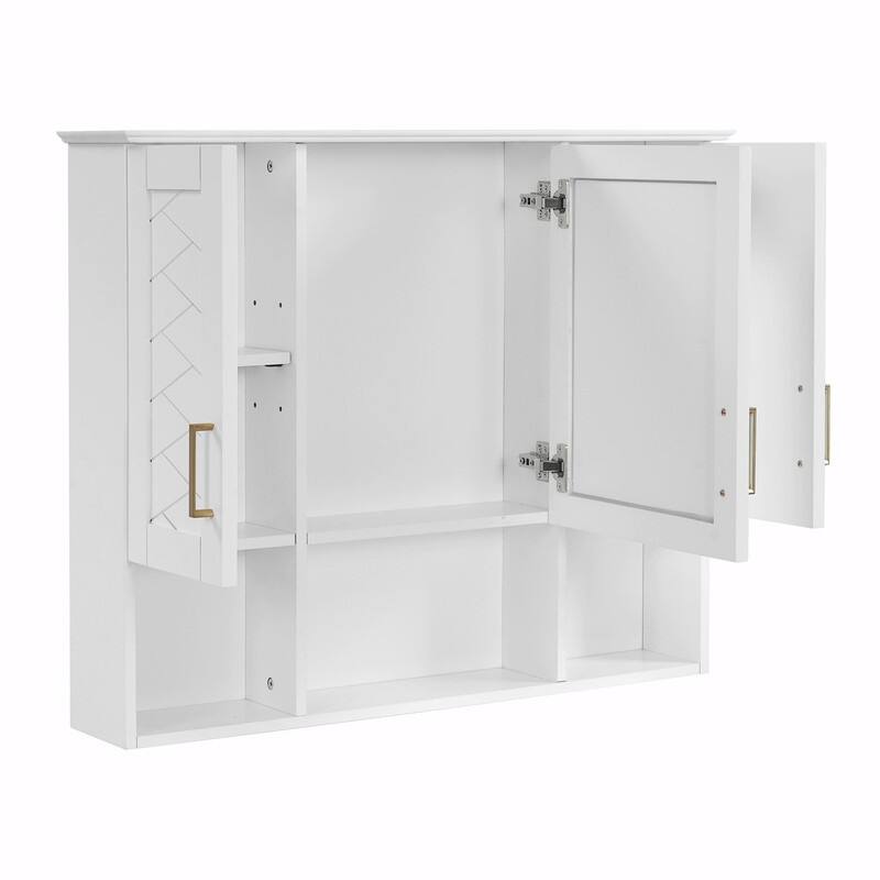 35" 2-in-1 Wall-Mounted Medicine Cabinet - High-Definition Mirror with Storage, Adjustable Shelves & Soft-Close Doors