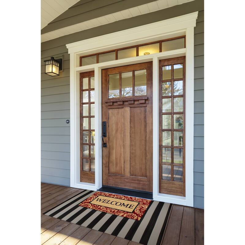 DII Damask Welcome Mat