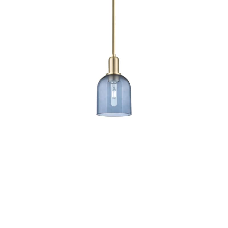 Innovations Lighting 716-1S-11-6 Bella Pendant Bella 6" Wide Mini - Champagne Bronze / Blue