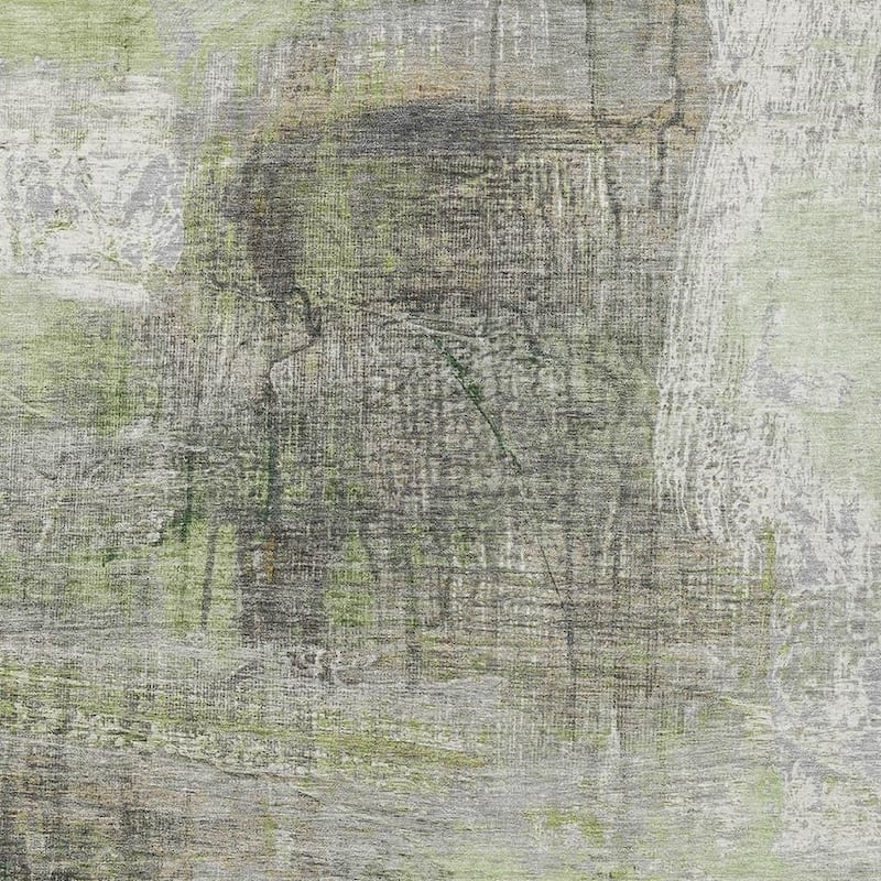 HomeRoots Abstract Transitional Rectangle Outdoor Rug