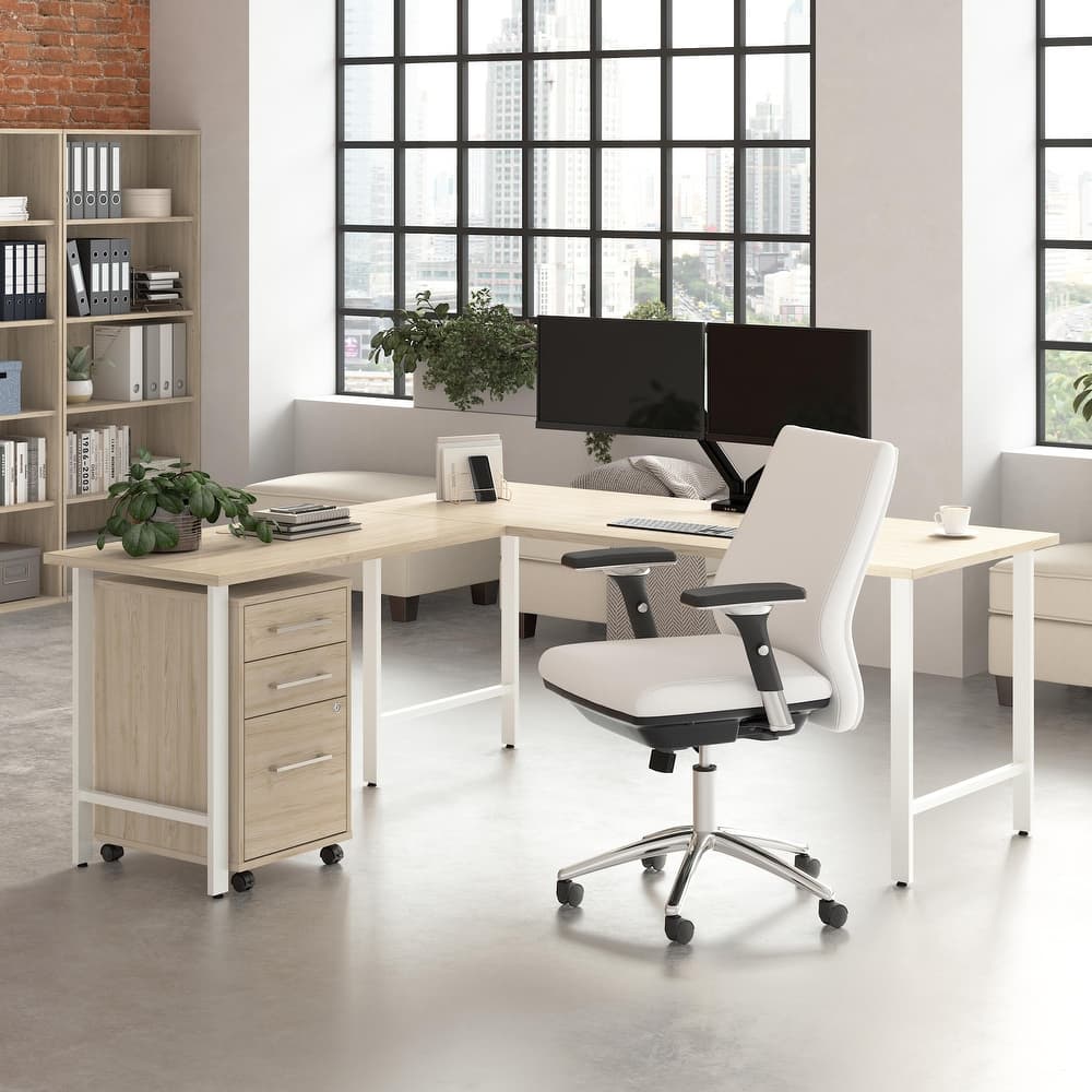 Bush Business Furniture Hustle 72W x 30D L Shaped Desk with Drawers