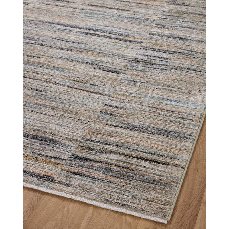 Alexander Home Manhattan Modern Striped Area Rug
