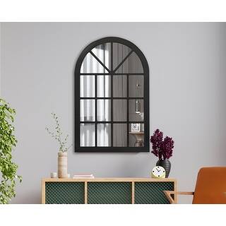Wood Frame Window Pane Accent Mirror - 48x32 Inches - Bed Bath & Beyond ...