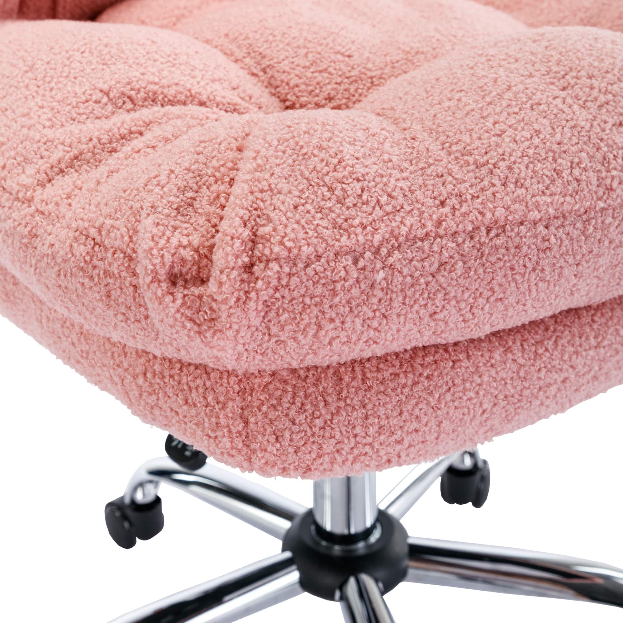 Teddy Velvet Makeup Pink Home Office Chair Bling desk - Bed Bath ...