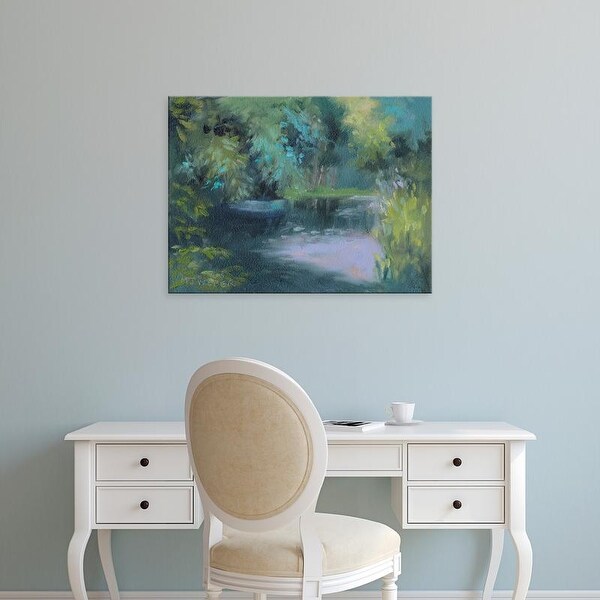 Easy Art Prints Mary Jean Weber's 'Monet's Garden VIII' Premium Canvas Art