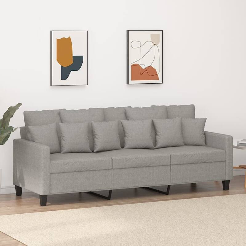 vidaXL Sofa Chair Living Room Accent Upholstered Chair with Armrest Fabric