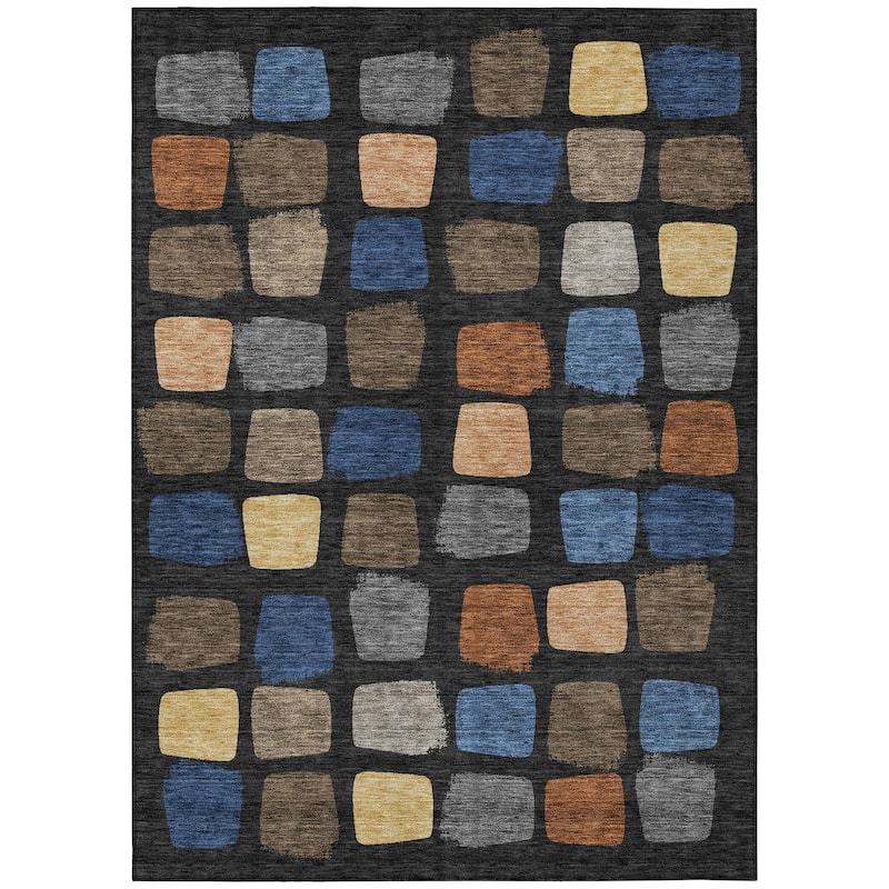 Machine Washable Indoor/ Outdoor Casual Hoppy Chantille Rug