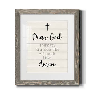 Dear God-Premium Framed Print - Ready to Hang