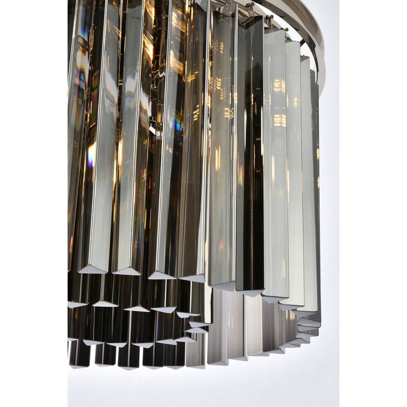 Royce Edge 6-Light Polished Nickel Pendant