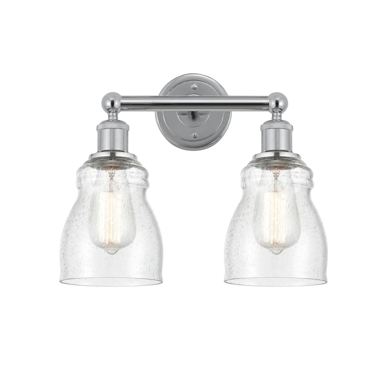 Innovations Lighting 616-2W-12-14 Ellery Vanity Ellery 2 Light 14" - Polished Chrome / Seedy