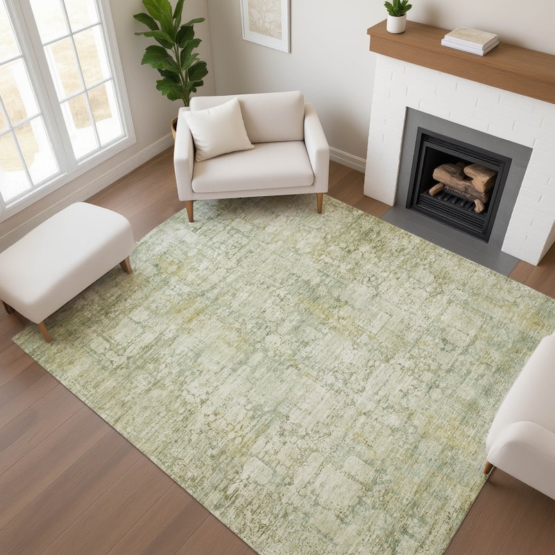 Premium Washable Super Soft Traditional Vintage Mayfield Rug - Beige - 3' x 5'