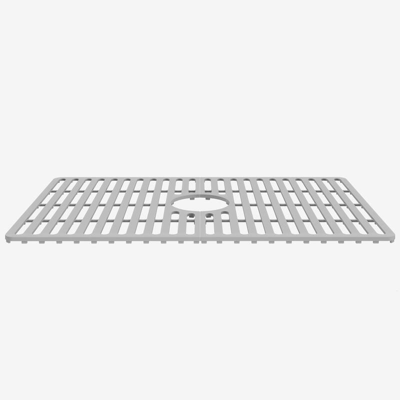 VIGO 27" L X 17" W Silicone Protective Bottom Grid for Kitchen Sink - Gray