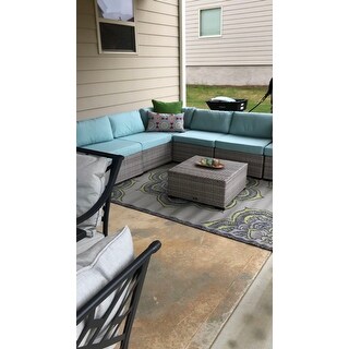 BroyerK 7 piece Sectional Patio Outdoor Furniture Set