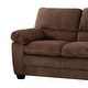 preview thumbnail 3 of 3, Andres Contemporary Brown Upholstered Living Room Loveseat