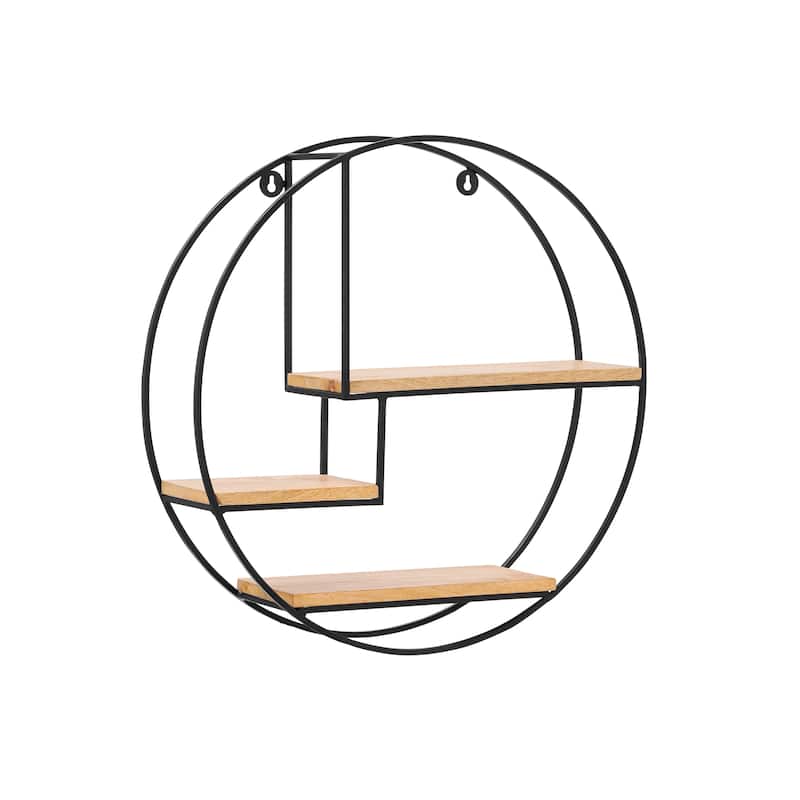 MH London Marly Round Floating Wall Shelf - 19.50 x 19.50 x 4.75