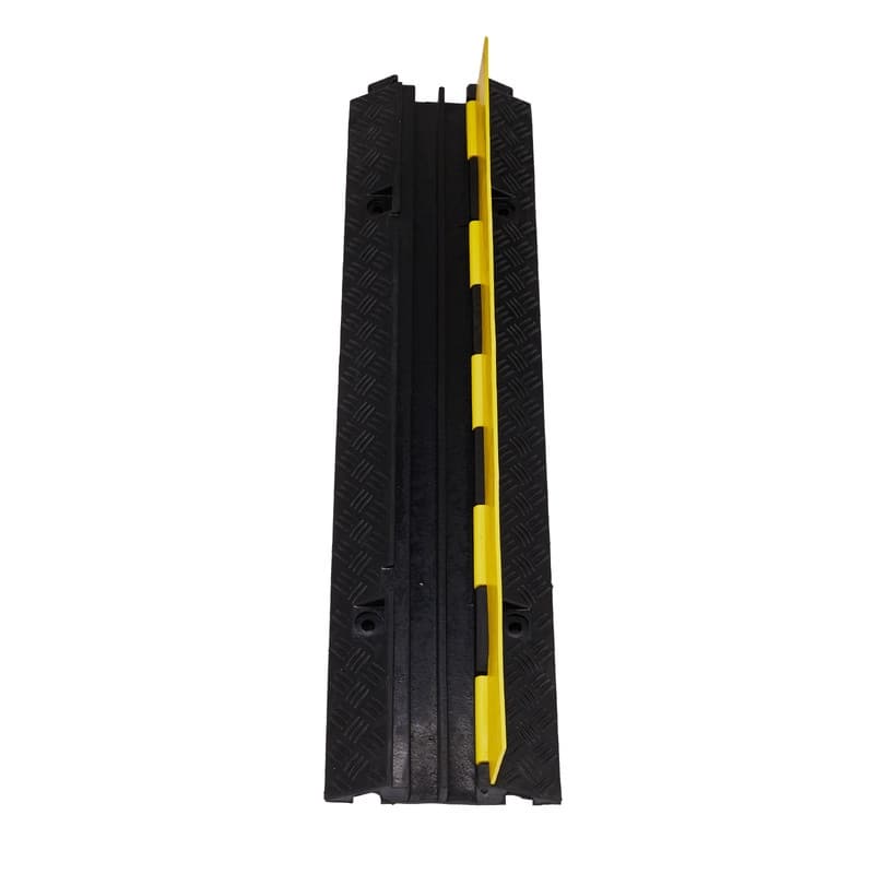 1Pcs 22000 lbs Capacity 3.18 ft. Driveway Rubber Traffic Speed Bumps - N/A