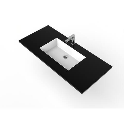 Serenity Solid-Surface Bathroom Vanity Top with Sink