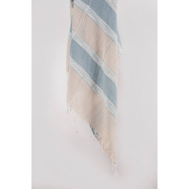 Rizzy Home Chevron Stripe Hand Loomed Cotton Throw