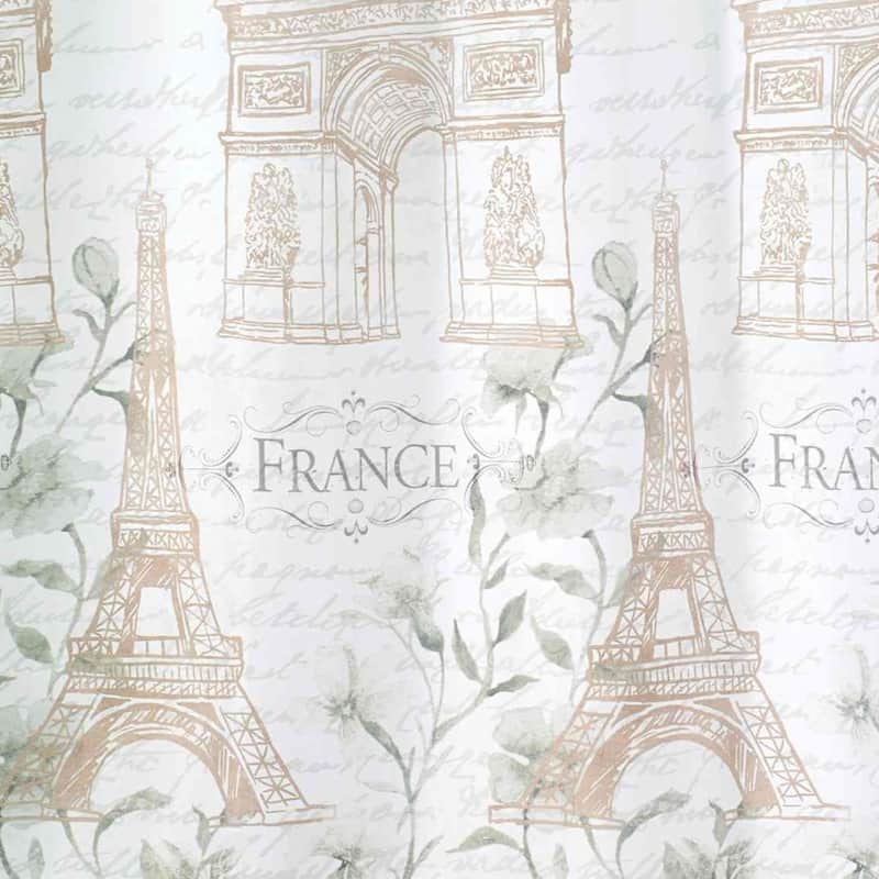 Avanti Linens Paris Botanique Shower Curtain