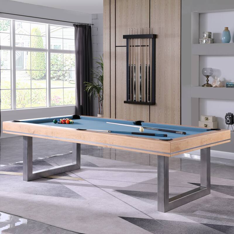 Harmony Maple 7ft Billiard Slate Pool Table - Blue