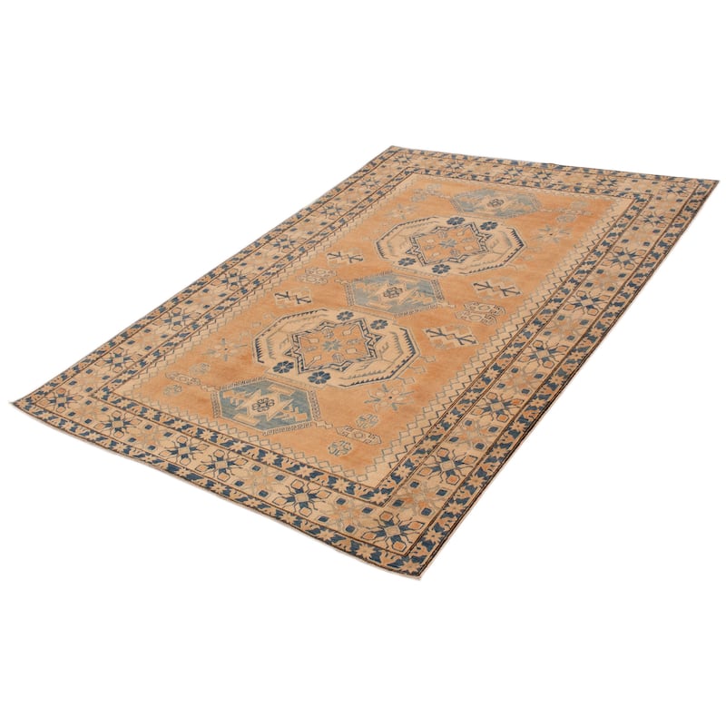 ECARPETGALLERY Hand-knotted Finest Ghazni Copper, Tan Wool Rug - 7'2 x 10'4
