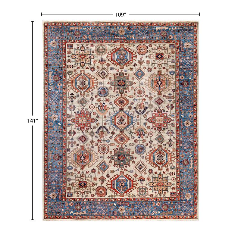 Serapi One-of-a-Kind Hand-Knotted Area Rug - Gray - 9' 1" x 11' 9"