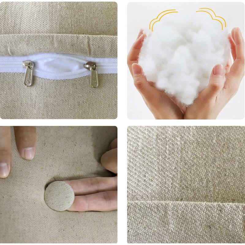 WOWMAX Headboard Pillow Bed Rest Body Pillow Back Support Reading