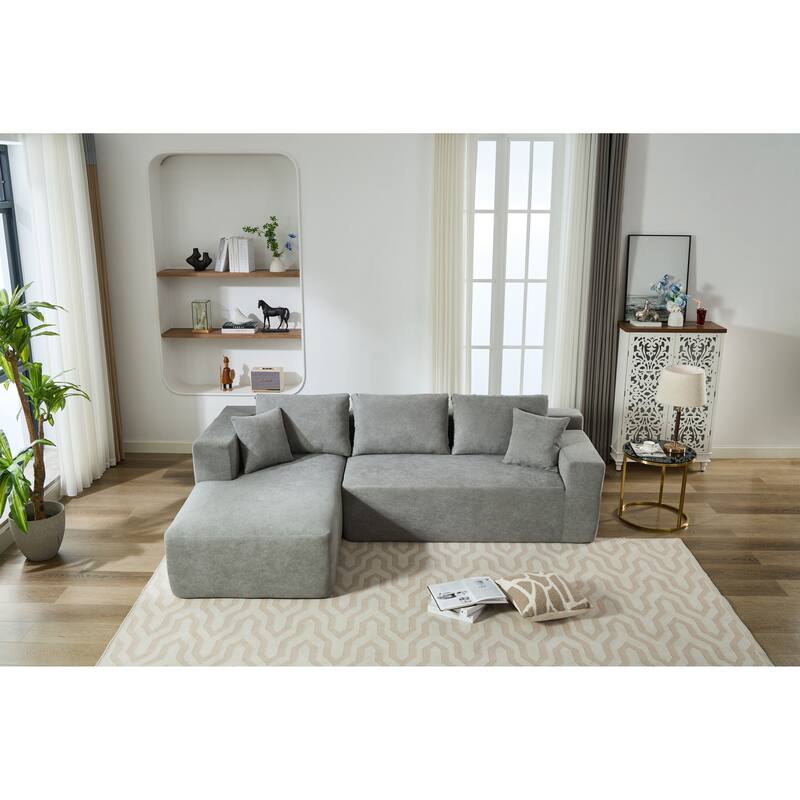 Homey Relaxation Sectional Sofa With Storage Space For Living Room