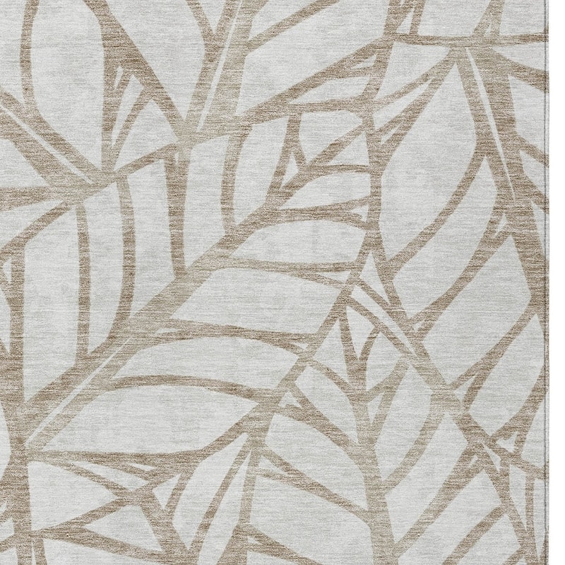 HomeRoots Floral Transitional Rectangle Outdoor Rug