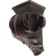preview thumbnail 2 of 6, Cameau Drapery Sconce, 2-inch Diameter Mahogany
