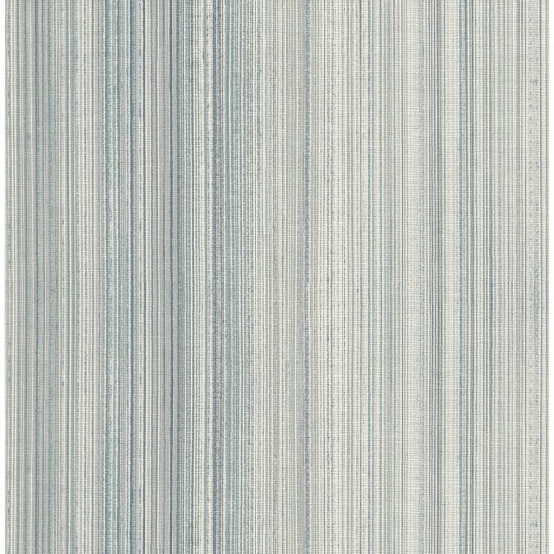 A-Street Prints Elan Blue Ombre Stripe Wallpaper