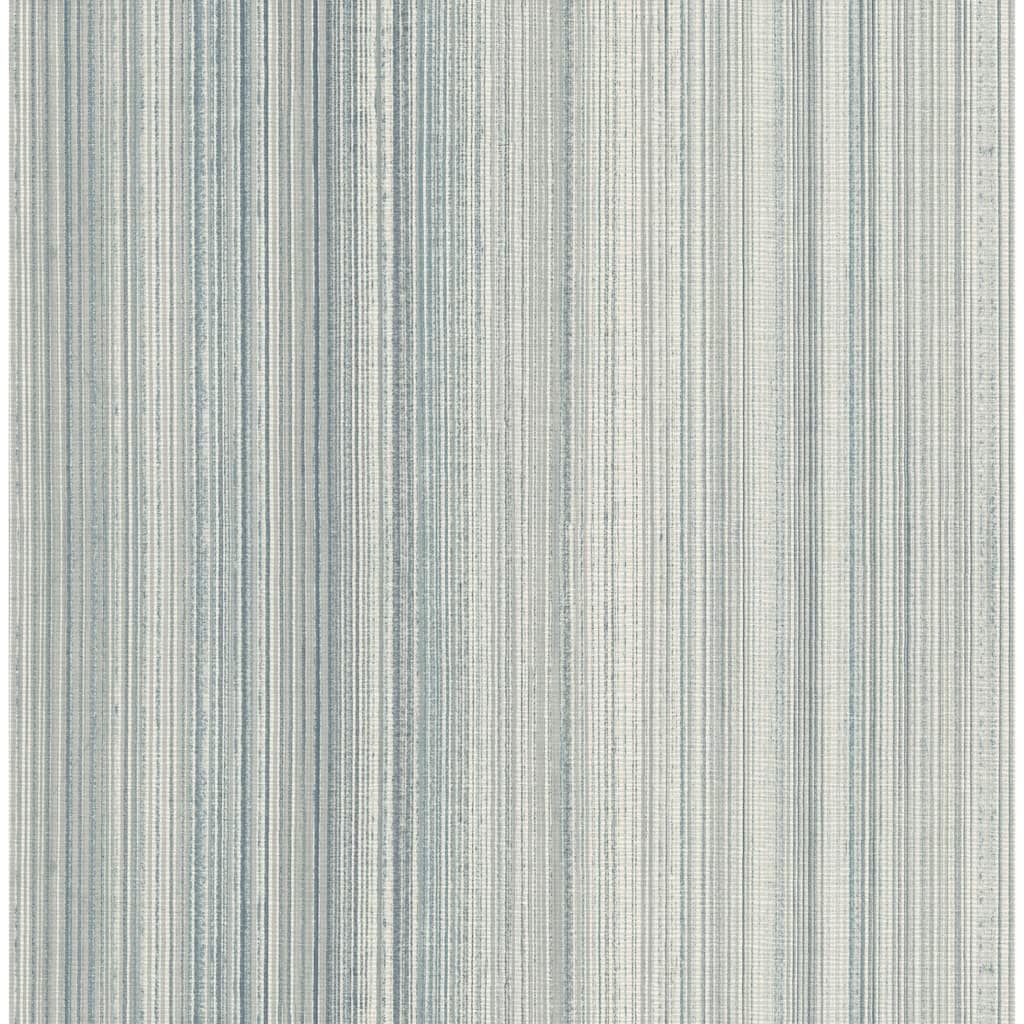 A-Street Prints Elan Blue Ombre Stripe Wallpaper