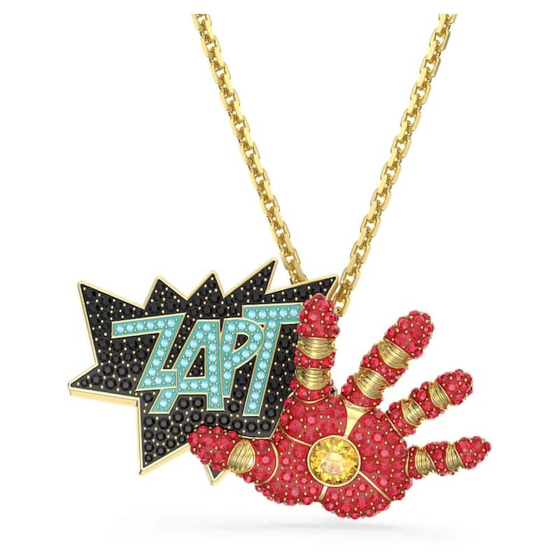 Swarovski Unisex Marvel Iron Man Red Crystal Necklace