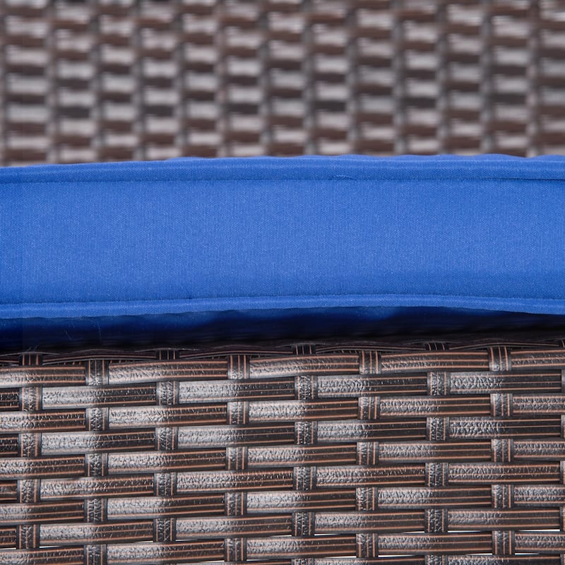 Outsunny 2 Person Wicker Hanging Swing Bench