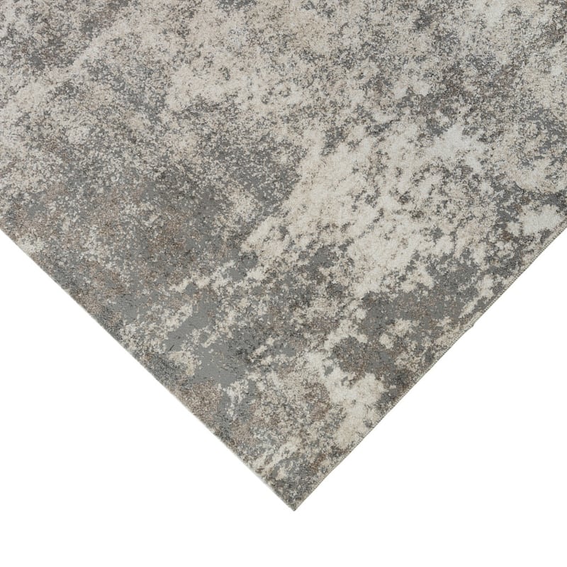 Power Loomed Abstract Modern Durable Area Rug - 96' X '30' X '0.4