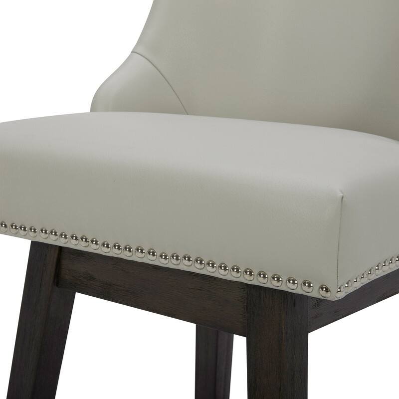 Spruce & Spring Olive Upholstered Counter Height Swivel Barstools-Single