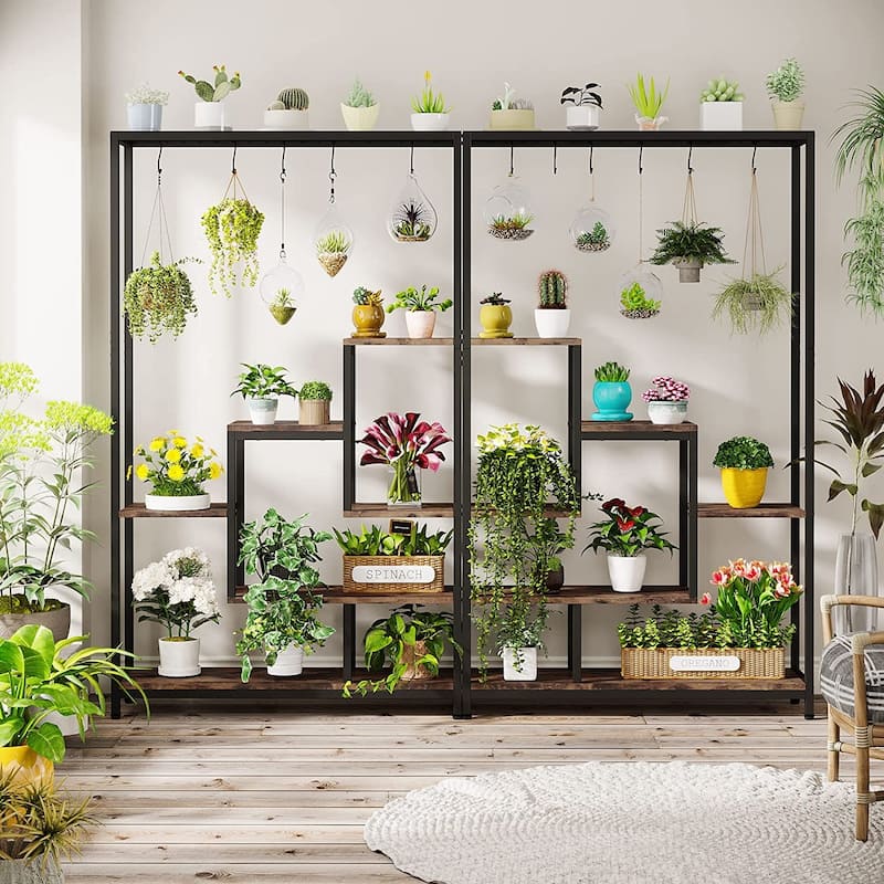 70.9 Inches Tall Large Indoor Plant Stand Metal Plant Shelf