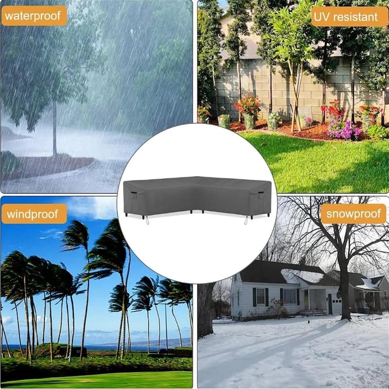 Waterproof Chaise Lounge Cover, Patio Lounge Chair Cover,Windproof Outdoor Lounge Chair Covers,Beach Pool Lounge Cover