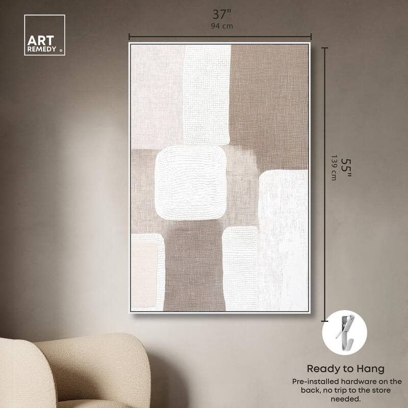 Stucco Squares I Canvas by Art Remedy