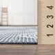 preview thumbnail 4 of 4, Loomaknoti Breyleigh Cerimia Blue Polypropylene Area Rug - 7'10" x 9'10"