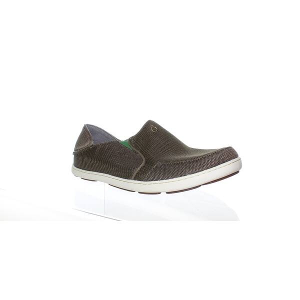 Shop Olukai Mens Nohea Mesh Brown Loafers Size 10 Overstock