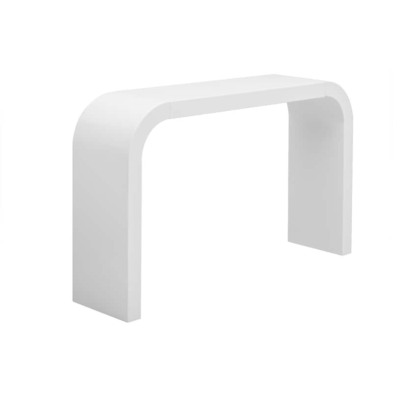 52" Entryway Sofa Table, Modern Console Table, Living Room Curved Design Hallway Table
