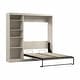 preview thumbnail 22 of 91, Pur Full Murphy Bed with Shelving Unit (84W) by Bestar