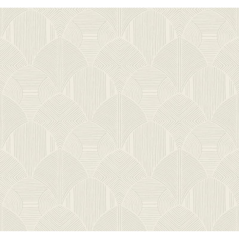 A-Street Prints Meyberg Ivory Geometric Wallpaper