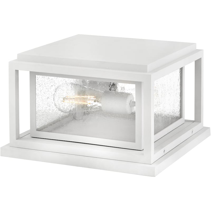 Hinkley Lighting 1008-LV Republic 2 Light 8" Tall LED Post Light - Textured White