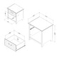 preview thumbnail 6 of 22, South Shore Ulysses 1-Drawer Nightstand