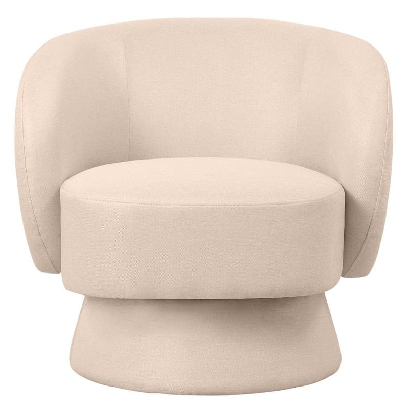 Raze 31" Swivel Accent Armchair Upholstered in Boucle/Velvet/Linen Fabric with Plush Cushioning and Solid Wood Support