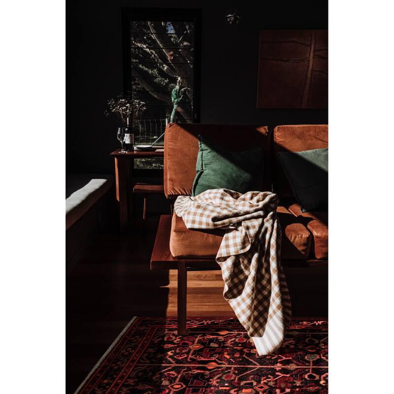 ECARPETGALLERY Hand-knotted Andelz Black, Red Wool Rug - 4'4 x 7'0